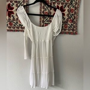 White flowy Hollister dress